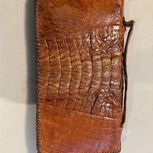 Vintage Brown Alligator Leather purse/bag